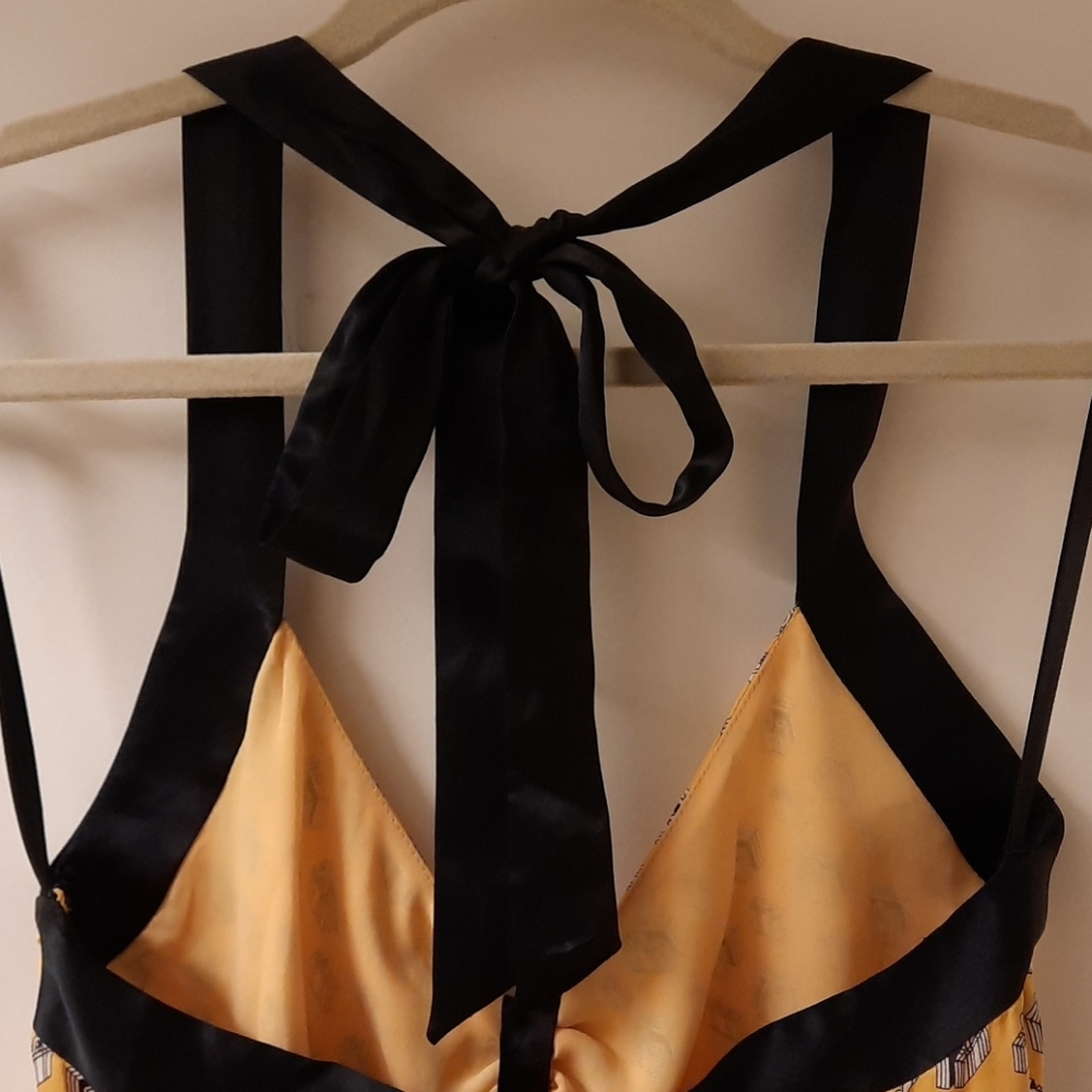Milly of New York Vintage Luggage Halter Dress - Picture 10 of 15